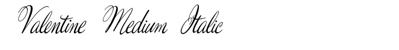 Valentine Medium Italic